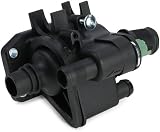 RIDEX Thermostat d'eau Boîtier plastique avec capteur Compatible avec FORD Fiesta Mk6 3/5 portes JA8, JR8 Fiesta Mk5 3/5 portes JH1, JD1, JH3, JD3 Fiesta Mk6 Van Fusion Break JU2, JU Fiesta Mk5 Van - 5