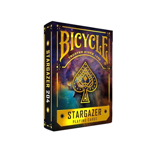 Stargazer 204 Playing Cards &ndash; Premium Cosmic‑themed Poker‑size Deck Of Cards With Air‑cushion Finish, Collectible Space Galaxy Design For Cardistry, Magic Tricks, And Game Night