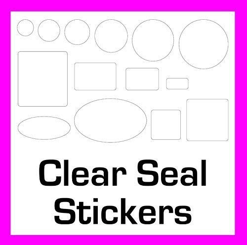200 Clear Seal Stickers/Labels - Permanent Adhesive (30mm Circles)