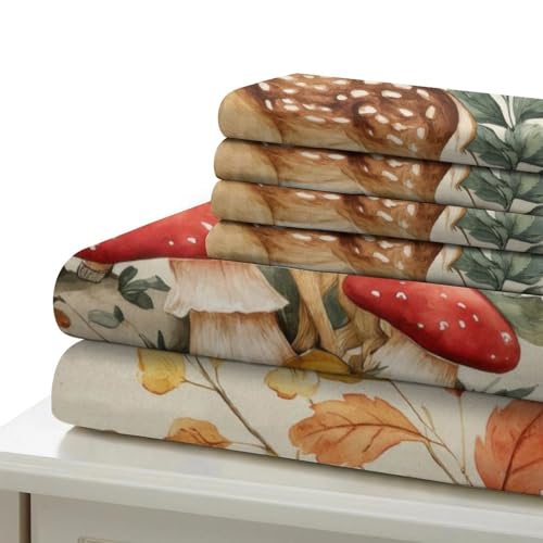 Housse de couette animaux de la forêt 140x200 microfibre