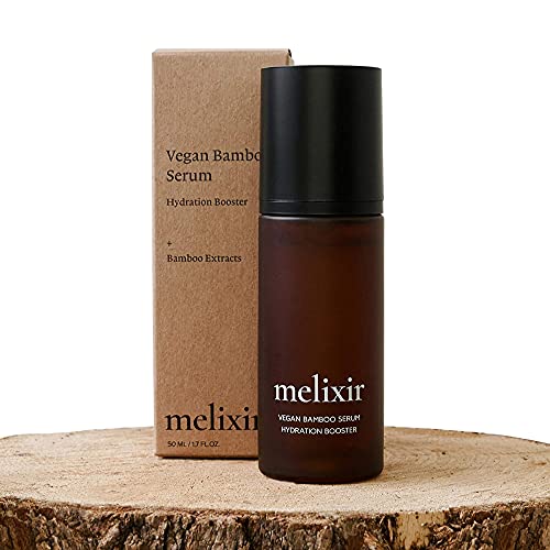 Melixir Vegan Bamboo Serum 1.7 fl oz. | Korean Hydrating Serum with Bamboo, Green Tea, and Centella Asiatica Extract