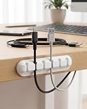 Cable Organizer, Cable Clip, with Built-in Strong Adhesive, is a Multi-Functional Wire Organizer Used to Tidy up Wires at Home, in The Office, on desks, Telephones, and in Cars LCC575-05