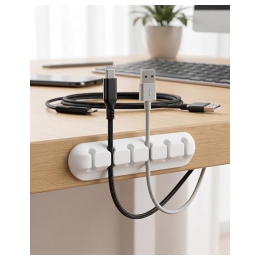 Cable Organizer, Cable Clip, with Built-in Strong Adhesive, is a Multi-Functional Wire Organizer Used to Tidy up Wires at Home, in The Office, on desks, Telephones, and in Cars LCC575-05