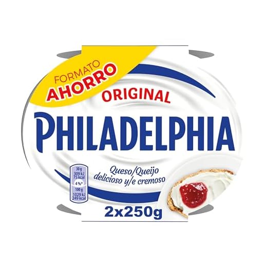 Philadelphia Original Crema de Queso para Untar Formato Pack Ahorro 2 Tarrinas x 250g