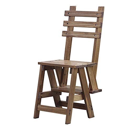 Taburete de escalada DASHADAO de madera maciza con 4 escalones plegables 2