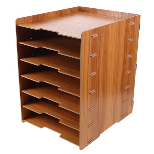 Organiseur de bureau en bois SHINEOFI contre le désordre de comptoir