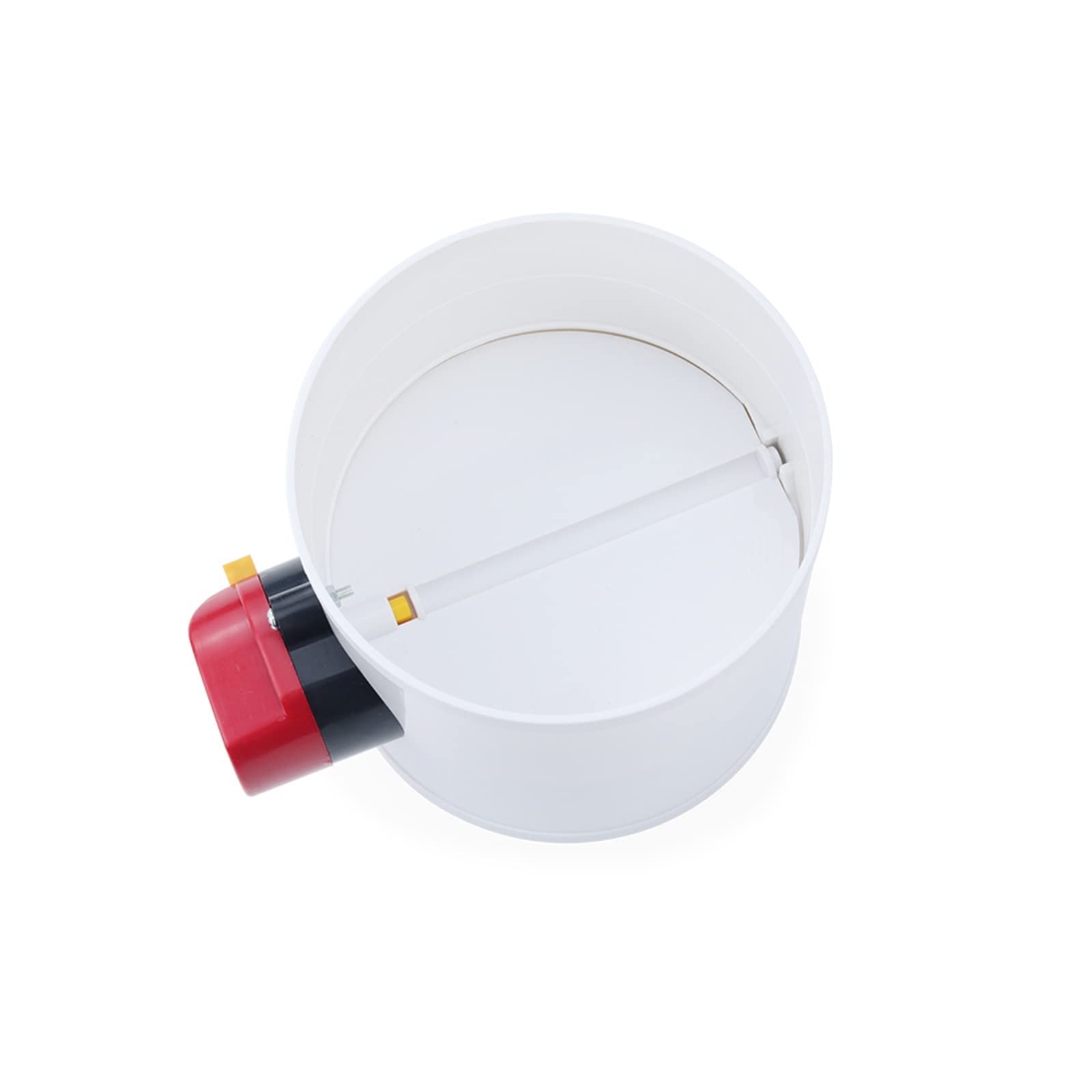 75-110 Mm PVC Badkamer Terugslagklep Met Automatisch Dubbelsluitmechanisme - Wit