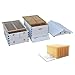 Galbuiska Beehive, Bee House, Auto Beehive with Brood Box(No Brood Frames), Super Box, 7pcs Auto Super Frames, Bamboo Queen Excluder for Beginners and Beekeeper