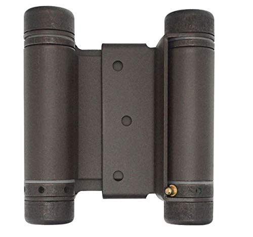 3" Double Action Spring Hinge Saloon Door Hinge | Cafe Doors, Door Hinge In & Out Doorway Swing Commercial Grade Double Swing Hinge Heavy Duty Door Hinge-Swinging Cafe Doors (Oil Rubbed Bronze, Qty-1) #TOP11
