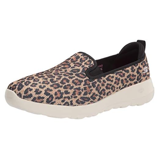 Skechers Women's Go Walk Joy - Fiery Sneaker, Leopard, 7 US