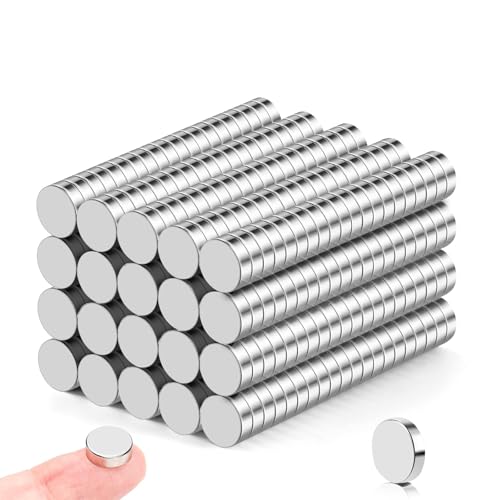 DIYMAG 400Pcs Small Refrigerator Magnets, 10x3mm Round Rare Earth Magnet