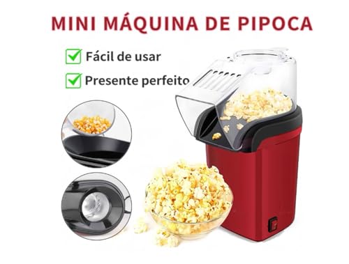 Pipoqueira Elétrica Máquina de Fazer Pipoca Sem Óleo