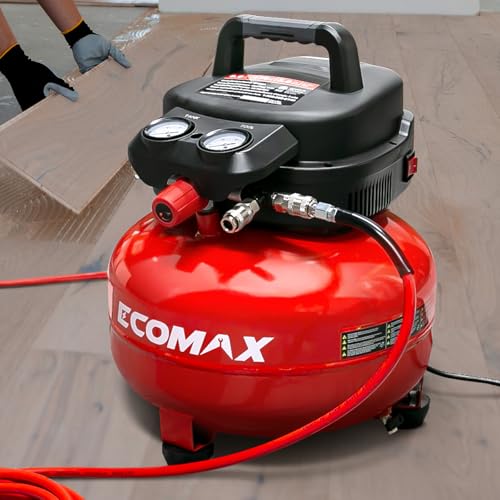 Ecomax Pancake Air Compressor with Hose