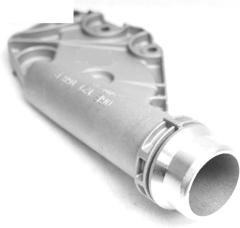 Engine Coolant Thermostat Aluminum Engine Coolant Water Outlet Fit for Audi A4 Q5 A5 A6 A4 3.2L 06E121168