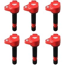 MSD 82376 Ignition Coil Blaster Series, Red, 6-pack