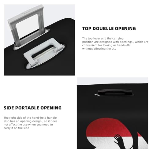 Travel Luggage Cover Italy Flag Heart Fashion Washable Baggage Suitcase Protector Fit For Luggage X-Large4