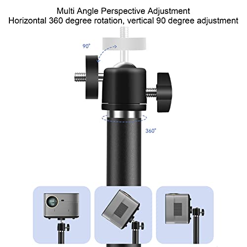 Image of Rotatable Camera Stabilizer Telescopic Pole Floor Stand Kit, Adjustable 360 Bracket with 1 /4in Screw for Cameras Phones Projectors, Alloy Steel Tripod Stand for Home Office Outdoo (Large Stabilizer