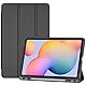 ProCase Hülle für Galaxy Tab S6 Lite 10,4 Zoll 2024/2022/2020 mit S Pen Holder, Leicht Schutzhülle Case mit transluzenter Rückseite für (SM-P620/ P625/P610/P613/P615/P619)-Schwarz