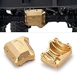 2PCS Brass Diff Cover Work on Front and Back Axel's for 1/10 Traxxas TRX-4 RC Crawler Car