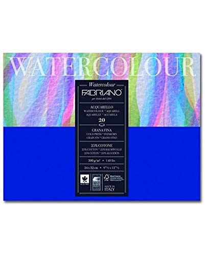 FabrianoStudio Watercolor Blocks CP (Blue, 24 X 32 cm, 300 GSM)