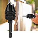 Adaptateur de changement de mandrin sans clé 1/4 pouce pour visseuse à percussion mini perceuse électrique