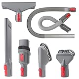 Vacuum Attachment Kit Compatible with Dyson V15 V12 V11 V10 V8 V7 Cordless Vacuum Cleaner, Dryer Vent Cleaning Accessories with Extended Hose, Replacement Brush Tools for Home and Car Cleaning