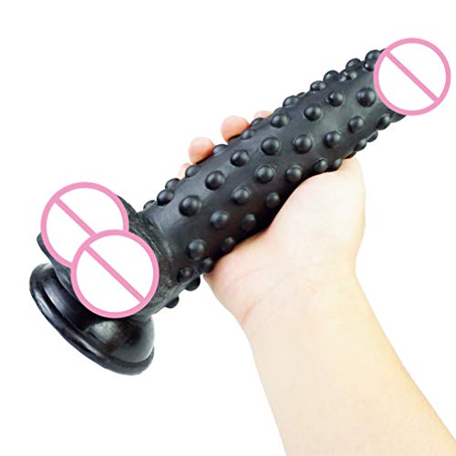 ARTIBETTER Longo Didlo Brinquedo Cavalo Iniciantes Casais Prazer Massageador Varas Preto