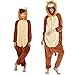 emmarcon Kigurumi Pigiami Animali da Bimbi Bambini Tuta Costume Carnevale Halloween Festa Cosplay unisex-130/altezza 125-135-Leone/130