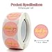 Thank You for Your Order Stickers, 1.5 inch Round Labels, Pink with Gold Foil, 500 Count