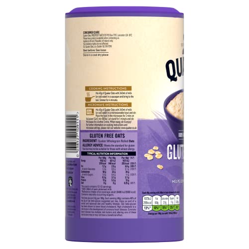 Quaker Gluten Free Original Porridge Oats, 510 g
