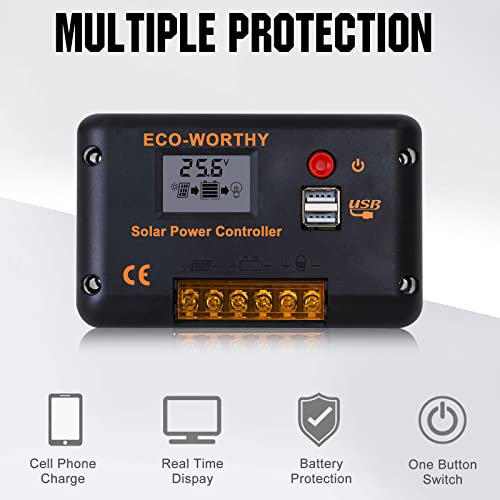 Solarpanel Eco-Worthy 240 Watt Kit für Off-Grid Systeme