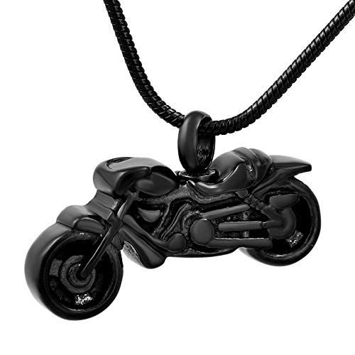 Colliers crémation de moto hommes urnes robustes noires étanches