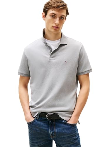 Image of Tommy Hilfiger Mens Short Sleeve Casual Polo Shirts in Regular Fit with Liquid Cotton