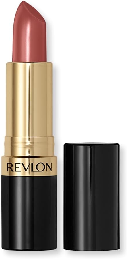 Revlon Super Lustrous Lipstick, High Impact Lipcolor with Moisturizing Creamy Formula, Infused with Vitamin E and Avocado Oil in Nude/Brown, Rose Velvet (130)