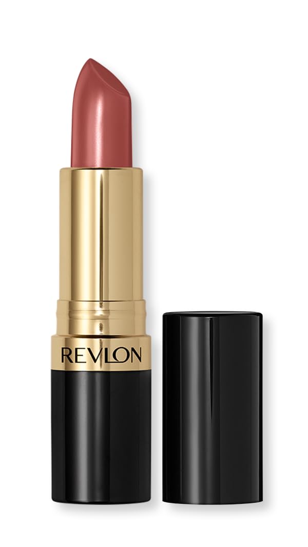 Revlon Super Lustrous Lipstick Rose Velvet 130 - Creamy Moisturizing Formula for Fuller, Soft Lips, 0.15 oz