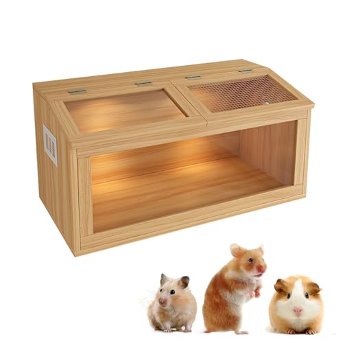 モルモットケージ ハムスターケージ チンチラケージ ハリネズミケージ 小動物ケージ 木製 風通し 観察しやすい モルモット ハムスター ハリネズミ チンチラ飼育用 掃除簡単