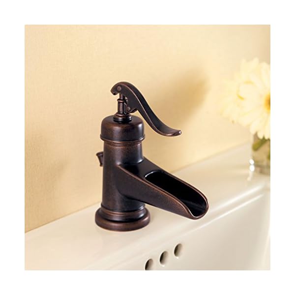   Pfister-LG42-YP0U-LG42YP0U-Ashfield-single-Control-4-inch-Centerset-Bathroom-Faucet-In-Rustic-Bronze
