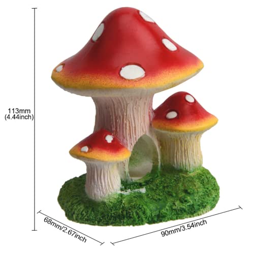 Saim Mushroom House Aquarium Decorations Fish Tank Rocks Caves Landscape Ornament Mini Landscape House Fairy Garden Decoration #TOP2