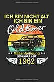  Ich bin nicht alt ich bin ein Oldtimer Maßanfertigung Legendär seit 1962: A5  120 Seiten  blanko Notizbuch  gepunktet