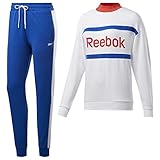 Sportliche Bekleidung 02 Reebok Te Linear Logo Crew TS Sportanzug Damen, Damen, FQ3179, humblu (blau), XXS