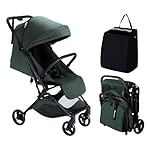 Lightweight Baby Travel Stroller–Mom’s Choice Gold Award Winner, Compact & Airplane-Friendly, One-Handed Folding Design, 11.6 lbs, Perfect for Toddlers, Green