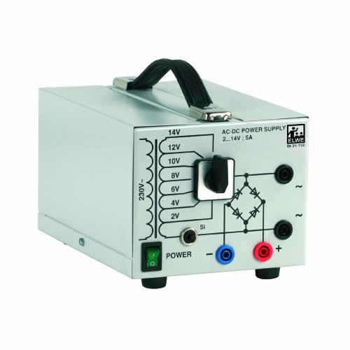 Image of 3B Scientific Transformer with Rectifier in Metal Housing, 2-14V Range, 5A Terminals, 115 V, 50 /60 Hz