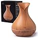 Sciobella Essential Oil Diffuser - Aromatherapy Diffuser & Ultrasonic Cool Mist Humidifier - Natural Aroma Therapy Air Diffusers & Personal Humidifiers (Brown Wood)