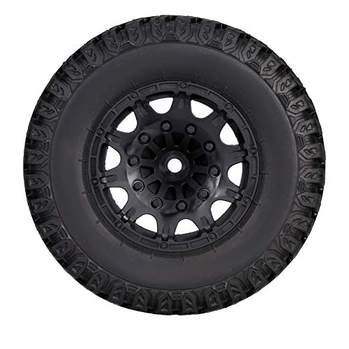 OWSOO 4pcs 105mm RC Wheel 1/10 RC Car Truck Caminhão de percurso curto Pneus de caminhão off-road co