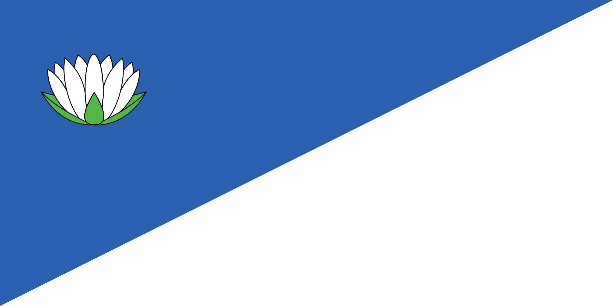 Drapeau XL Brocēni en polyester pour mât de pavillon extérieur