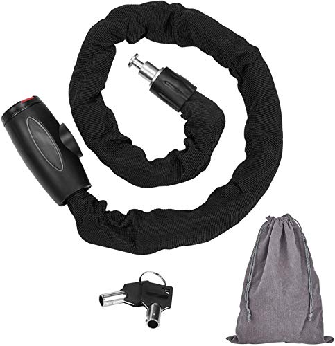 Fubozone Heavy Duty Bike Chain Locks, Bicycle Disc Locks, Scooter Motorcycle Cable Locks,Made Of Solid Manganese Steel, It Is Very Safe.（Size:38.64 In Length X 9 Mm Dia/Weight：2.97 Ib） #TOP5