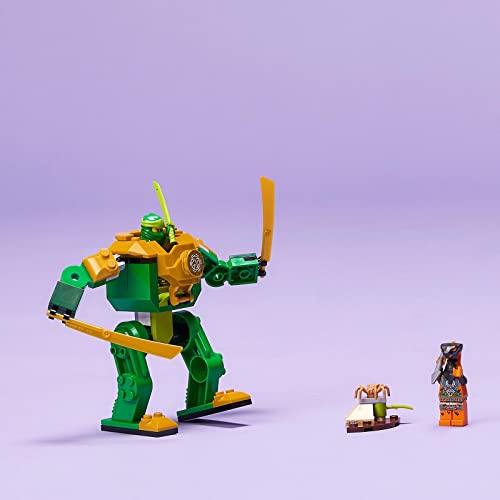 NINJAGO Mech Ninja di Lloyd, Giochi per Bambini e Bambine da 4 Anni in su, Action Figure Giocattolo Snodabile da Costurire con Minifigure del Guerriero Serpente e Ragno 71757 - Lego - Immagine 4