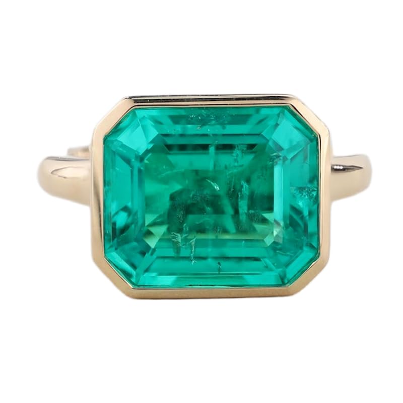 Bague émeraude naturelle verte idéale pour sublimer vos tenues de soirée