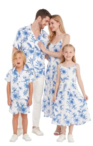 Image of Hawaii Hangover Family Matching Hawaiian Clothes, Day Dream Bloom | Family matching Hawaiian outfits, Day Dream Bloom, lightweight rayon, machine washable, tropical floral print, luaus, cruises