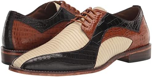 Stacy Adams Men's Turano Bike Toe Oxford, Brown Multi, 10.5 Wide | Image 6